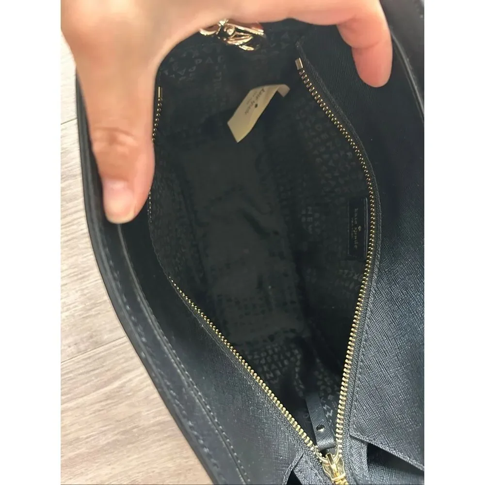 Kate Spade Laurel Way Jeweled Small Hadlee Black Satchel & Crossbody